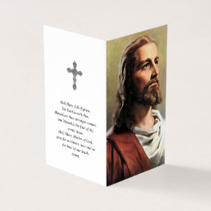 Katholische Gebetskarte   Jesus Christus Visitenkarten