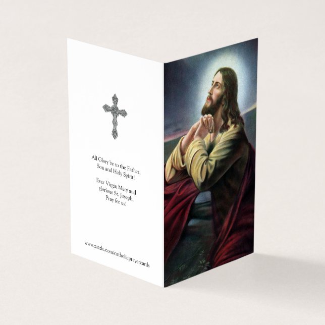 Katholische Gebetskarte | Jesus Praing 1 Visitenkarten (Vorderseite)