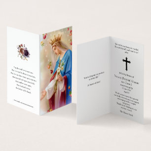Katholische Gebetskarte   Rosaries
