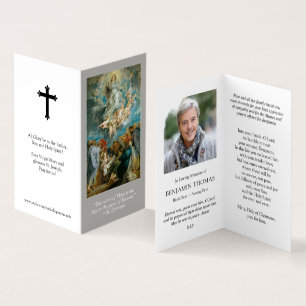 Katholische Gebetskarte Szenario & Krönung Visitenkarten