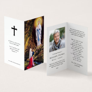 Katholische Gebetskarte   Unsere Lady Lourdes 1
