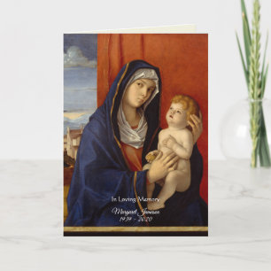 Katholische gesegnete Jungfrau Mary Jesus Beerdigu Karte