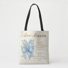 Katholische gesegnete Mutter Heilige Rosary Blue F Tasche
