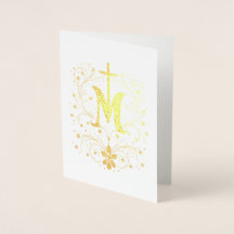 Katholische Goldene Marian Cross Religious MInimal