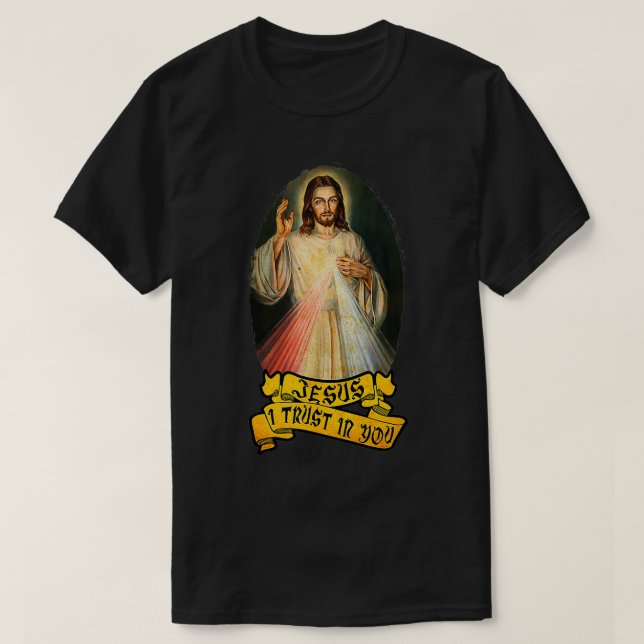 Katholische göttliche Gnade für Devo T-Shirt (Design vorne)