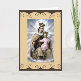 Katholische Heilig-Grußkarte unsere Dame vom Karte