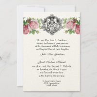 Katholische Heilige Familie Pink Roses Blumenhochz