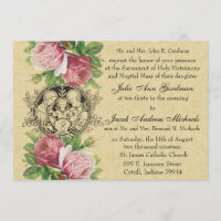 Katholische Heilige Familie Pink Roses Hochzeit