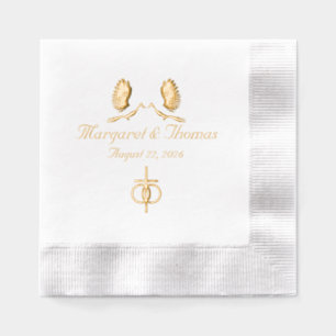 Katholische Hochzeit der Nuptial Unity Servietten Mit Folie