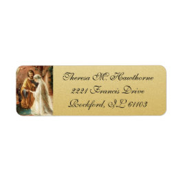 Katholische Hochzeit Elegante Gold Jungfrau Mary J