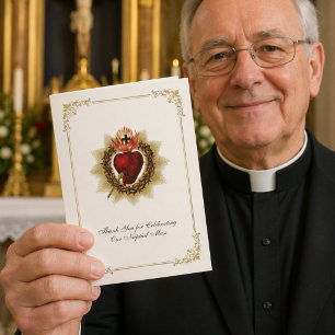 Katholische Hochzeit Heiliges Herz Priester Würdig Karte