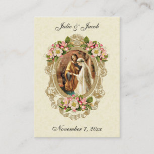Katholische Hochzeitsandacht Braut Bräutigam Maria Platzkarte