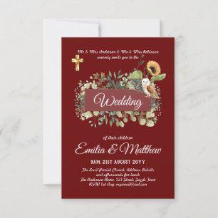 Katholische Hochzeitseinladungen Florenz Elegante