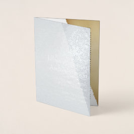 Katholische Hochzeitsprogramm Torn Sepia Retro New Folienkarte