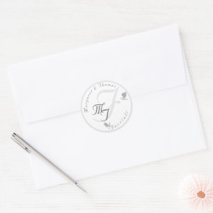 Katholische Hochzeitstickerin für die Kinderheirat Runder Aufkleber