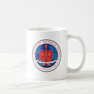 Katholische Homeschool Wappen-Kaffee-Tasse Kaffeetasse