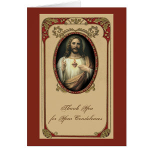 Katholische Jesus-Sympathie Heilige Karte Danke