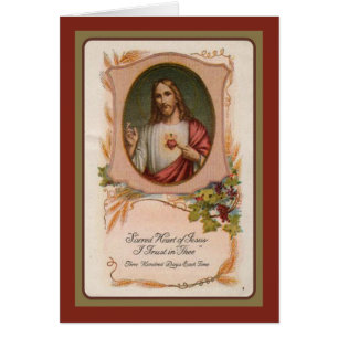 Katholische Jesus-Sympathie Heilige Karte Danke