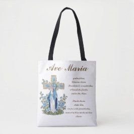 Katholische Jungfrau Mary Ave Maria auf Latein Tasche