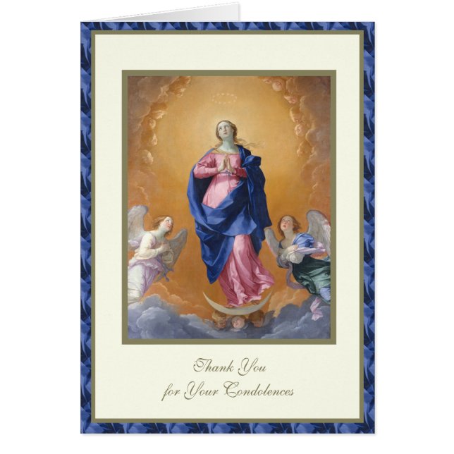 Katholische JUNGFRAU MARY Beerdigung Beileid (Vorne)