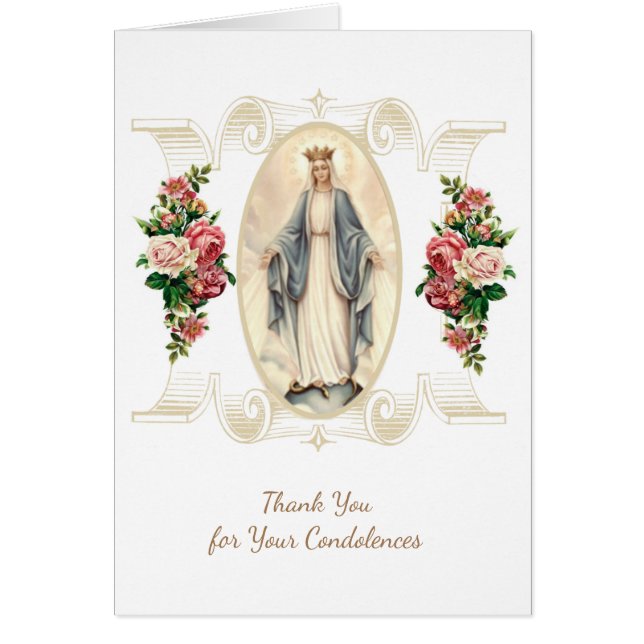 Katholische Jungfrau Mary danke Ihnen Beerdigung G (Vorne)