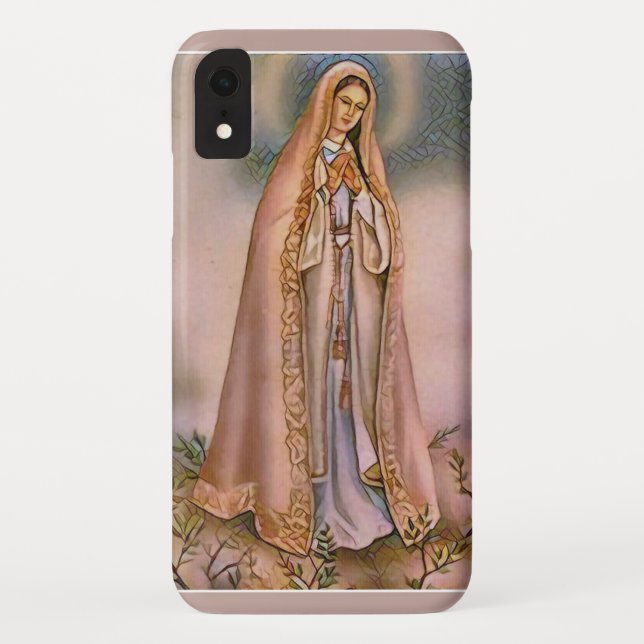 Katholische Jungfrau Mary Fatima Mosaic Religiöse Case-Mate iPhone Hülle (Rückseite)