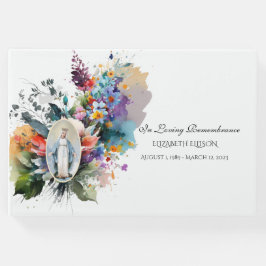 Katholische Jungfrau Mary Floral Memorial Beerdigu Gästebuch