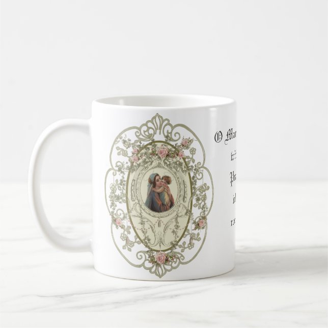 Katholische Jungfrau Mary Gebet Jesus Religiöse Kaffeetasse (Links)