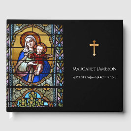 Katholische Jungfrau Mary Jesus Beerdigung Gedenks Gästebuch