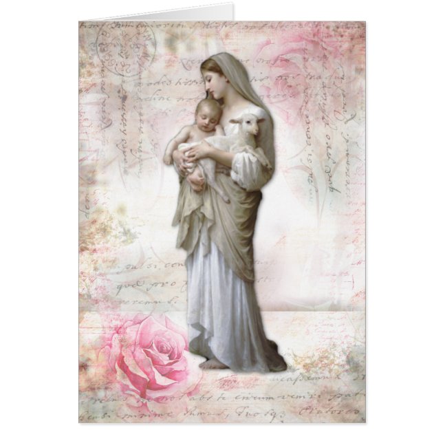 Katholische Jungfrau Mary Jesus Lamb Religiöse (Vorne)