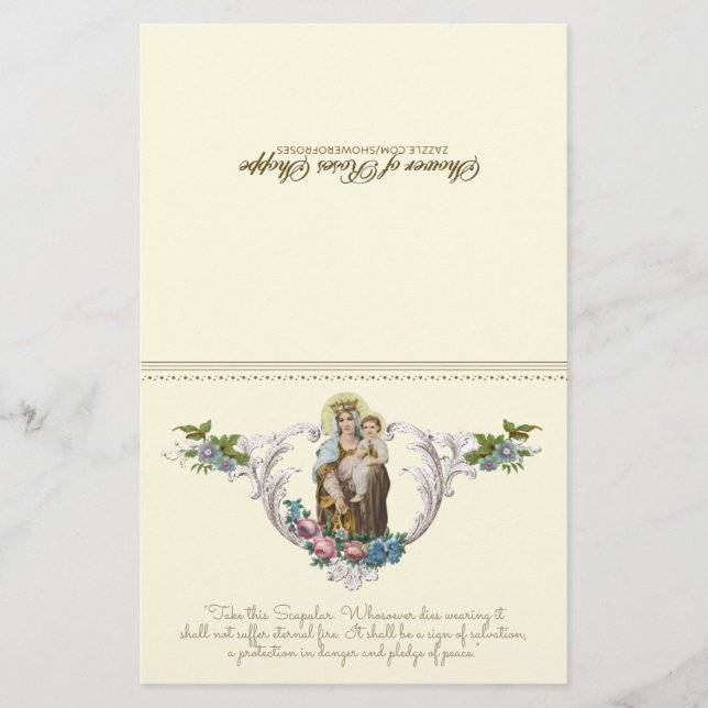 Katholische Jungfrau Mary Jesus Mount Carmel Relig (Vorderseite)