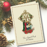 Katholische Jungfrau Mary Jesus Priest Poinsettias Karte<br><div class="desc">Dies ist ein wunderschönes Vintages, traditionelles katholisches Bild der gesegneten Jungfrau Mary mit dem Baby Jesus überlagert auf einem goldenen Marian Cross. Weihnachts poinsettias Akzent unten. Im Inneren ist ein schönes Weihnachtsgedicht über die Krippe. Das ist eine schöne Karte für einen katholischen Priester! Alle Texte und Schriftart können geändert werden....</div>