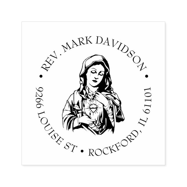 Katholische Jungfrau Mary Jesus Religious Rede Gummistempel (Prägung)