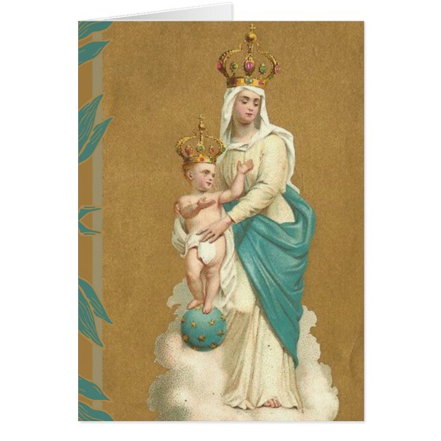 Katholische Jungfrau Mary Lady of Victory mit Jesu (Vorne)