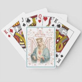 Katholische Jungfrau Mary Marian Cross Religious Spielkarten