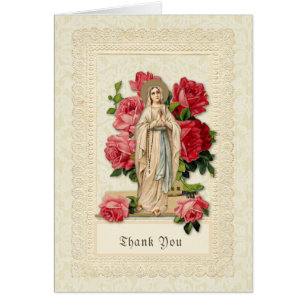 Katholische Jungfrau Mary Rosary Beerdigung Danke