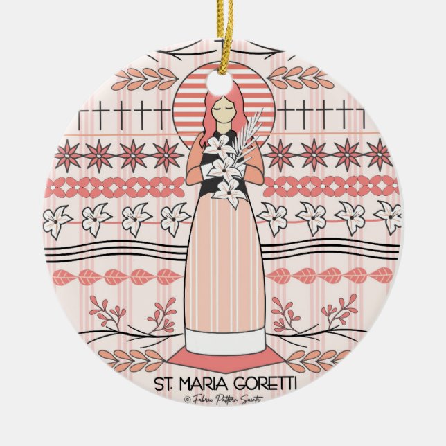 Katholische Kirche Santa Maria Goretti Keramik Ornament (Vorne)