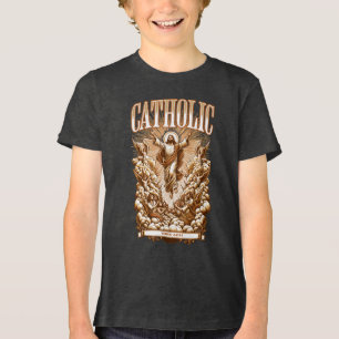 Katholische Kirche seit AD33 Traditionelle Tri-Blend Shirt