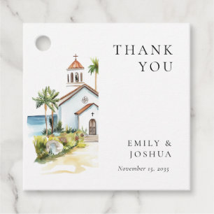 Katholische Kirche Tropische Hochzeit Geschenkanhänger