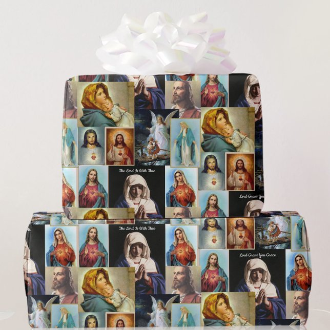 Katholische klassische Bilder Jesus Mary Angel Geb Geschenkpapier (Von Creator hochgeladen)