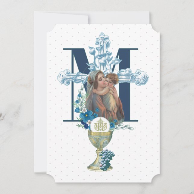 Katholische Kommune Jungfrau Mary Jesus Einladung (Vorderseite)