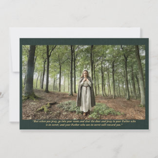 Katholische Kunst Heilige Karte | Alena im Wald