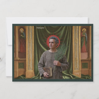 Katholische Kunst Heilige Karte | Heiliger Eulogiu