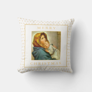 Katholische Madonna & Kind Weihnachtsgeschenk Kissen