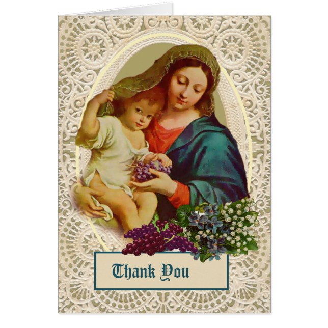 Katholische Maria Jesus Beerdigung Heilige Karte D (Vorne)