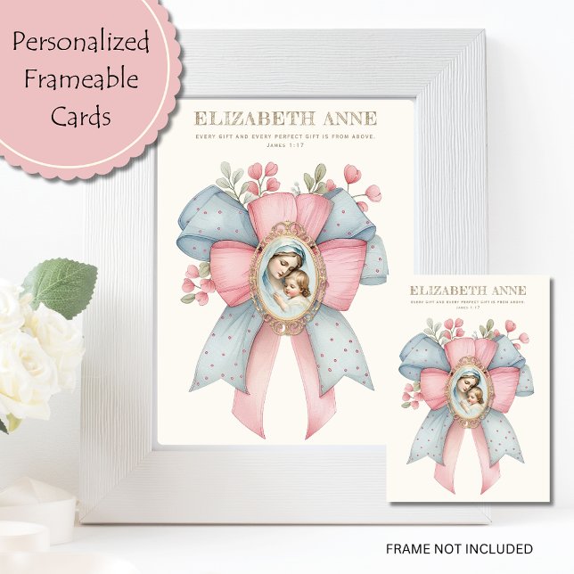 Katholische Maria und Baby Jesus Bloral Scripting (What a wonderful gift! )