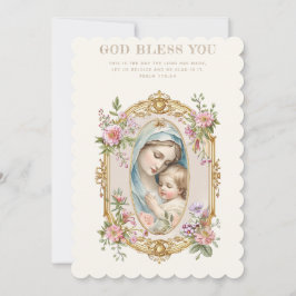 Katholische Maria und Jesus-Blumenschrift