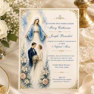 Katholische Marien-Hochzeitsmesse Einladung