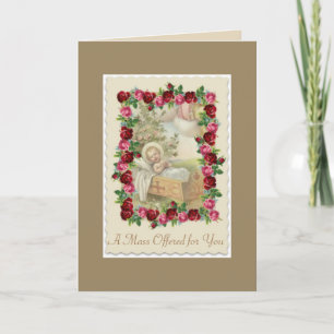 katholische Mass-Offering-Karte Feiertagskarte