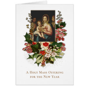 Katholische Messe, die Jesus Maria das neue Jahr b